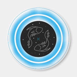 Íman Símbolo de Peixes – Emblema Mínimo de Astrologia