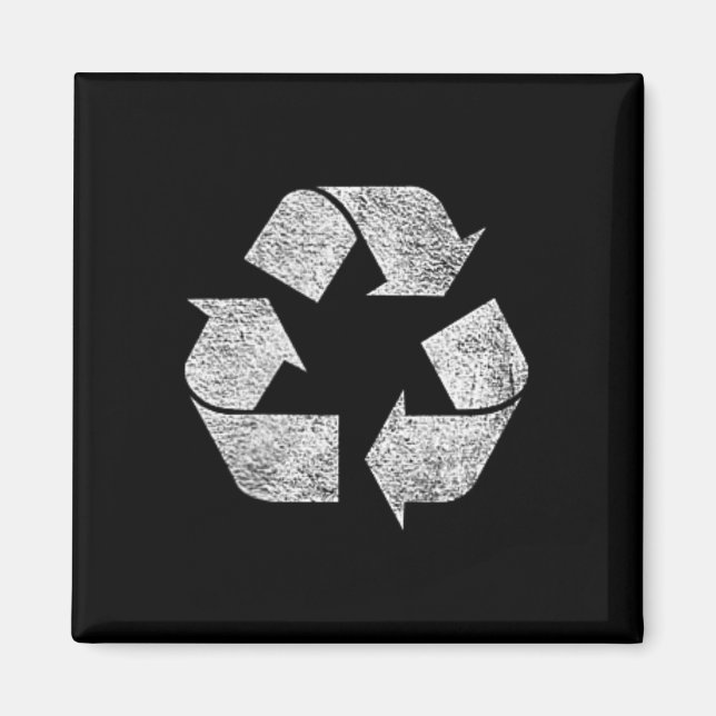 Íman Símbolo de reciclagem Logotipo Terrestre Dia Verde (Frente)