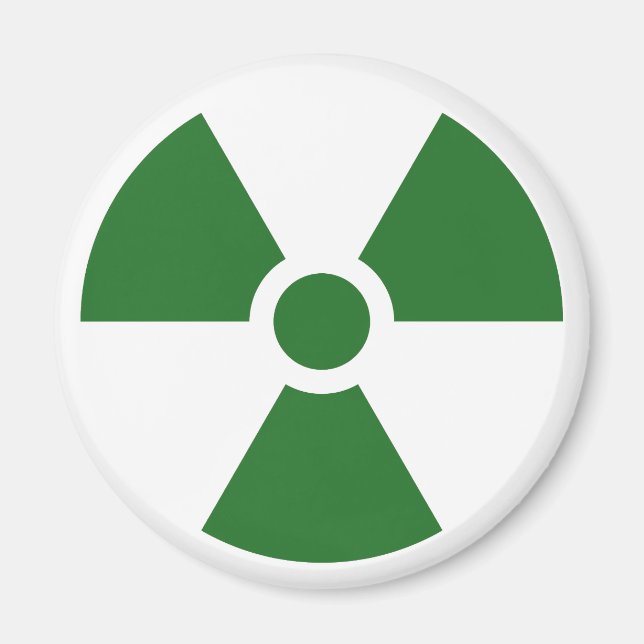 Íman Símbolo de Sinal de Radiação Trefoil Símbolo de Av (Frente)