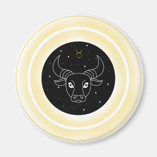 Íman Símbolo de Touro – Emblema Mínimo de Astronomia