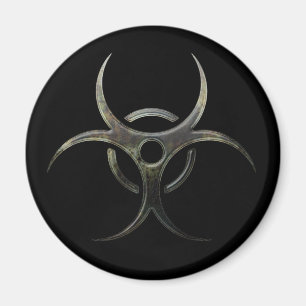 Íman Símbolo do Biohazard do Grunge