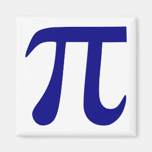 Íman Símbolo do Pi dos azuis marinhos