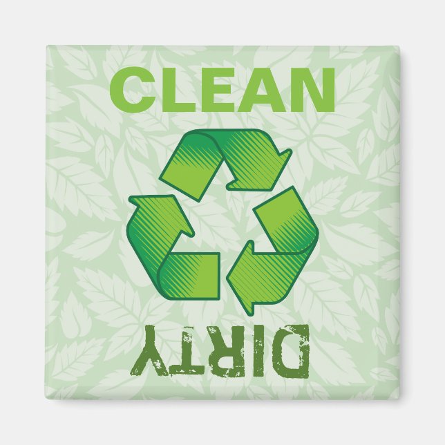 Íman Símbolo do reciclagem (Frente)