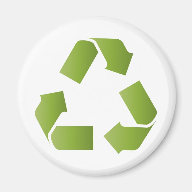 Íman SÍMBOLO DO reciclar (Frente)