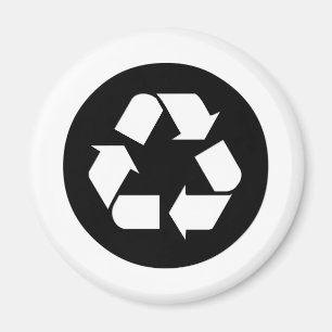 Íman Símbolo do reciclar - reduza, reúso, recicl