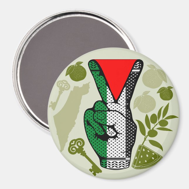 Íman Símbolo do Triângulo Vermelho da Resistência do Si (Front/Back)