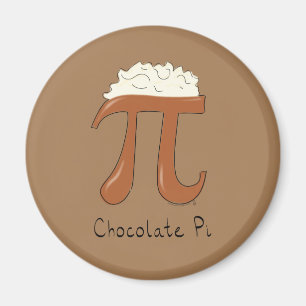 Íman Símbolo Engraçado de Chocolate Pi
