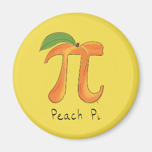 Íman Símbolo Engraçado Math Peach Pi