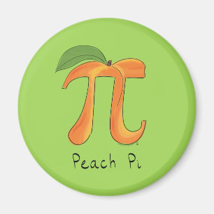 Íman Símbolo Engraçado Math Peach Pi