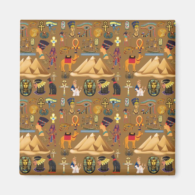 Íman Símbolo Hieróglifo Antiquado Egípcio (Frente)