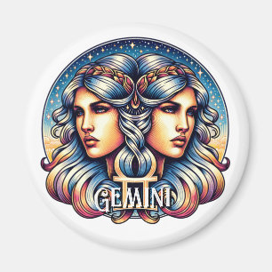 Íman Símbolo Horoscópio Gemini   Sinal de Astrologia Gê