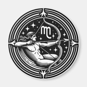 Íman Símbolo Horoscópio Sagittarius Archer Símbolo