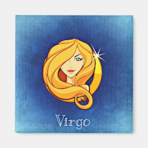 Íman Símbolo Horoscópio Virgo Refrigerador ou Locker Ma