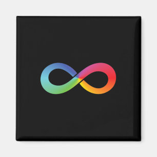 Íman Símbolo Infinito Arco-Íris Neurodive de Consciênci