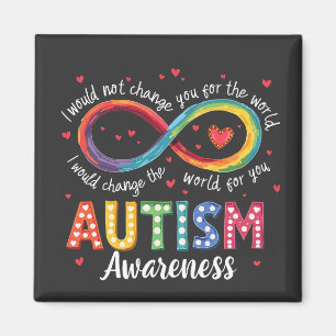 Íman Símbolo Infinito Autismo Símbolo Autismo Mês de Co