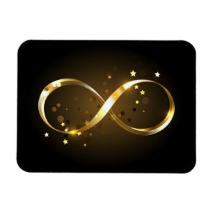 Íman Símbolo Infinity do ouro