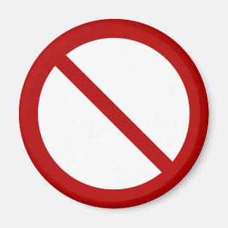 Íman Símbolo internacional oficial sem símbolo ISO 3864