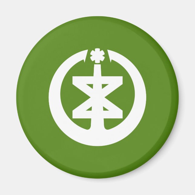 Íman Símbolo japão da prefeitura de Niigata (Frente)
