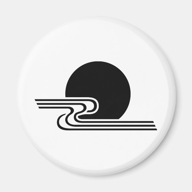 Íman Símbolo japonês da crista KAMON da família (Frente)