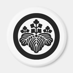 Íman Símbolo japonês da crista KAMON da família