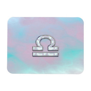 Íman Símbolo Libra Zodiac Mãe de Estilo Pérola