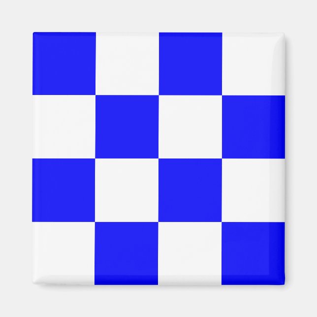 Íman Símbolo náutico alfabético - Sinal N (novembro) (Frente)