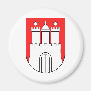 Íman Símbolo oficial de Hamburgo Alemanha da brasão