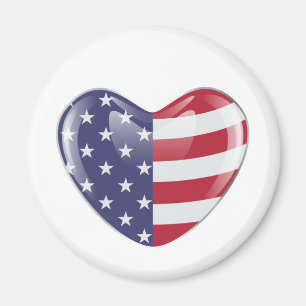 Íman Símbolo original americano bandeira americana em
