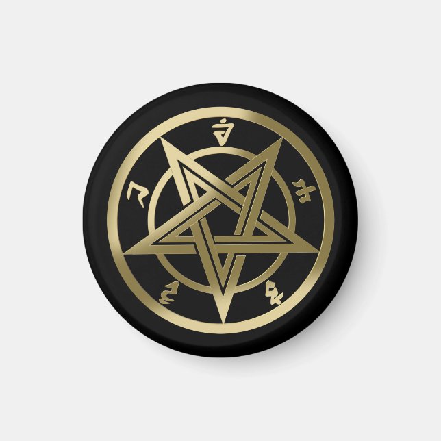 Íman Símbolo pentagrama clássico (Frente)
