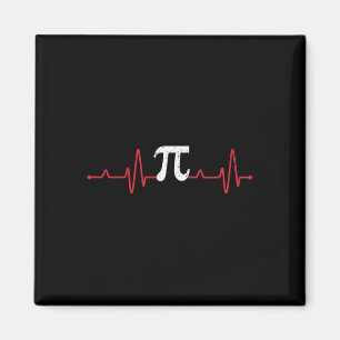 Íman Símbolo Pi Day Heartbeat Math Lover Enfermagem Pul