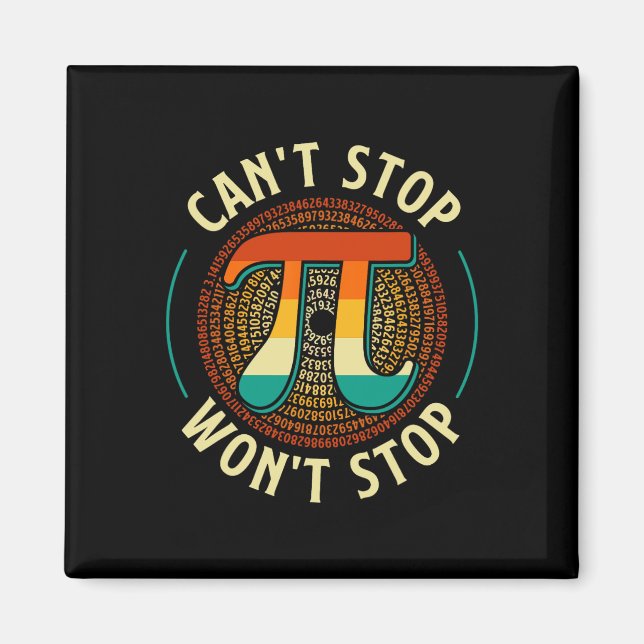 Íman Símbolo Pi Day Math Lover Science Pi (Frente)