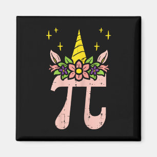 Íman Símbolo Pi Day Unicorn Head Cute 314 Math Pun Geek