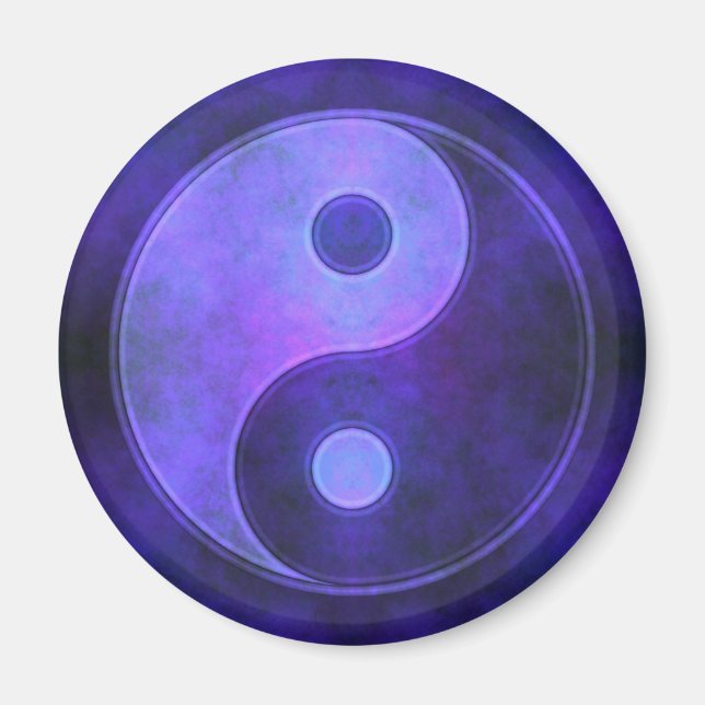 Íman Símbolo Purple Yin Yang (Frente)