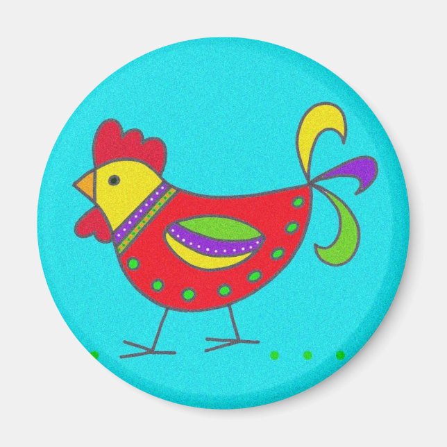 Íman Símbolo Pysanka: Hen (Frente)