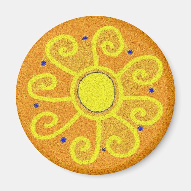 Íman Símbolo Pysanka: Sol (Frente)