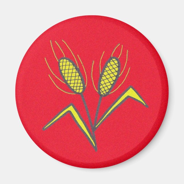 Íman Símbolo Pysanka: Trigo (Frente)