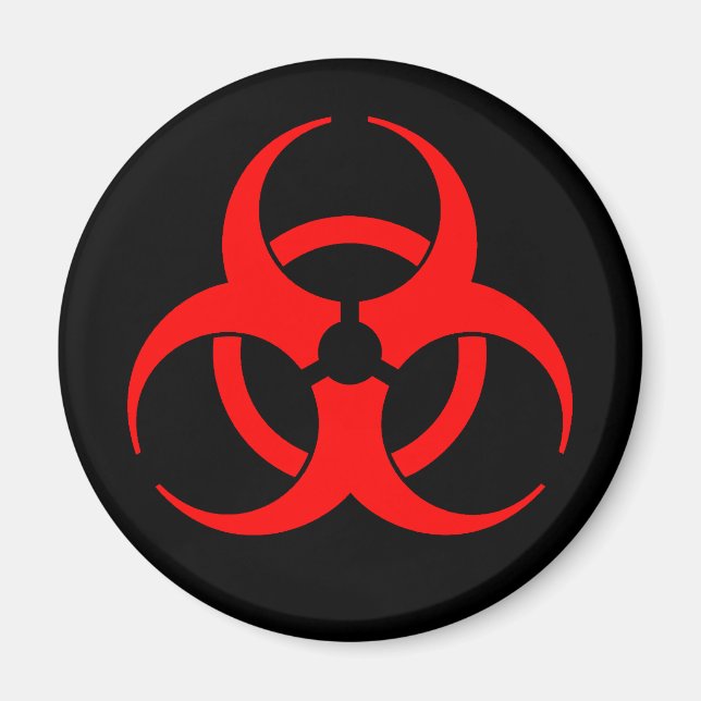 Íman Símbolo Red Biohazard Magnet (Frente)