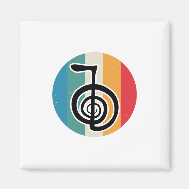 Íman Símbolo Reiki | Esotericismo Yoga Reiki Master Gif (Frente)