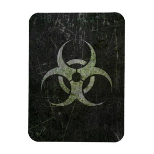 Íman Símbolo riscado e vestido do Biohazard