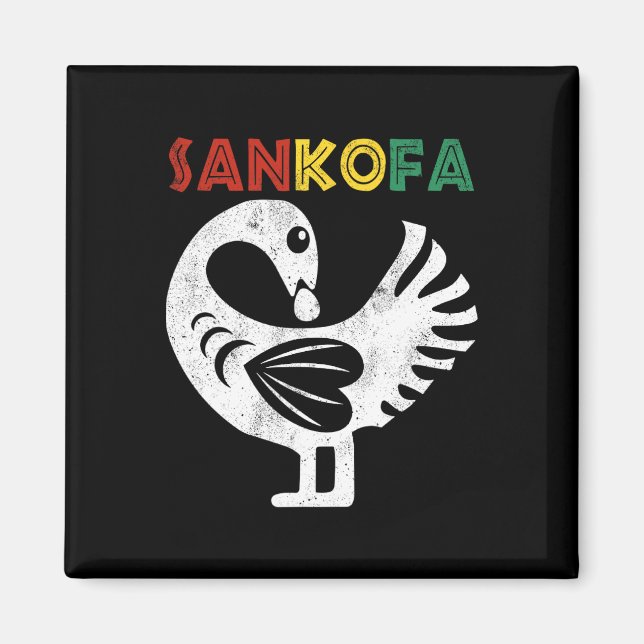 Íman Símbolo Sankofa 11 Gana Adinkra Sankofa (Frente)