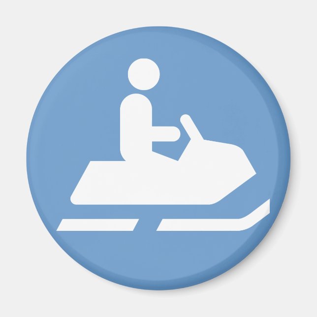 Íman Símbolo Snowmobile Magnet (Frente)
