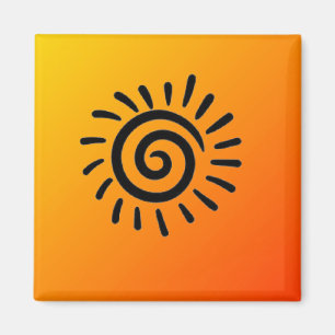 Íman Símbolo Sun Nativo Americano do Sudoeste Magnet
