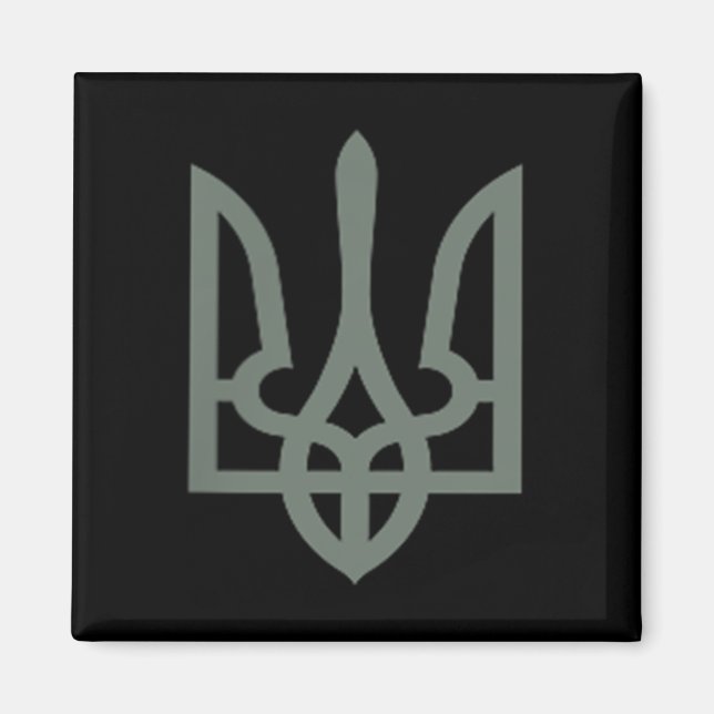 Íman Símbolo Trident Ucraniano Tryzub Emblem (Frente)