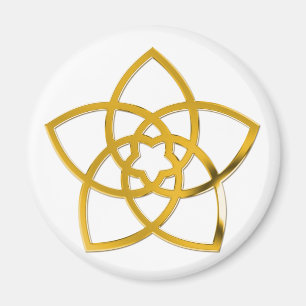 Íman Símbolo Vênus Flor / DOURADO
