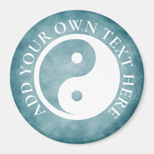 Íman Símbolo Yin Yang - tatuagem sólida design 2