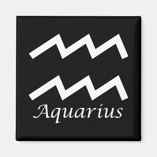 Íman Símbolo Zodiac "Aquarius" (Frente)