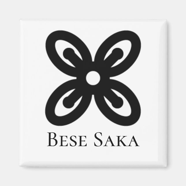 Íman Símbolos Adinkra BESE SAKA Sack de Loucos Kola (Frente)