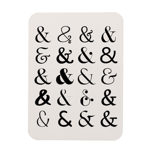 Íman Símbolos Ampersand (Vertical)