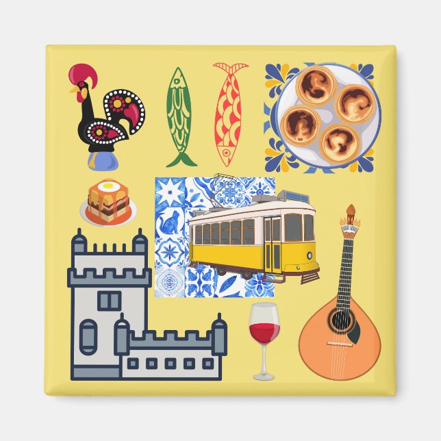 Íman Símbolos da cidade de Lisboa (Frente)