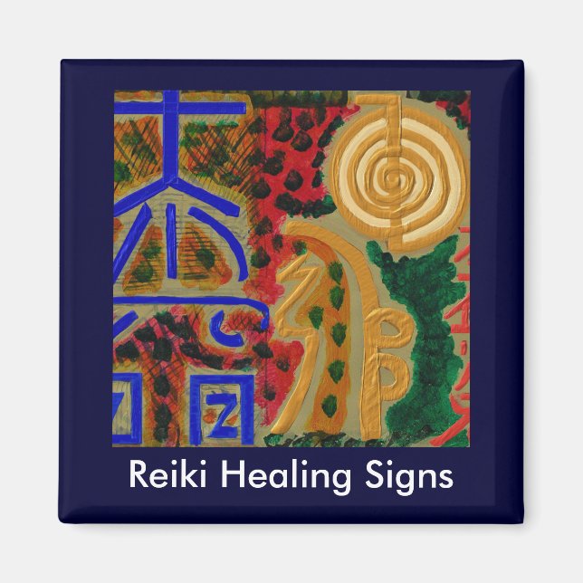 Íman Símbolos de cura principal REIKI (Frente)